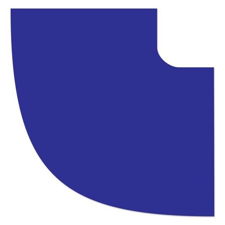 Ergomat DuraStripe Supreme 4in 90 degrees Round Angle Corners Blue, 40PK DSV-CR4-B-90Angle-KIT